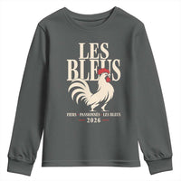 Les Bleus France Soccer Retro Rooster Graphic Youth Sweatshirt Proud Passionate French Pride Vintage Football Fans Gear