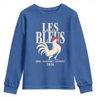 Les Bleus France Soccer Retro Rooster Graphic Youth Sweatshirt Proud Passionate French Pride Vintage Football Fans Gear