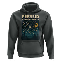 Vintage Perseid Meteor Shower Observer Hoodie Retro Celestial Stargazing Graphic