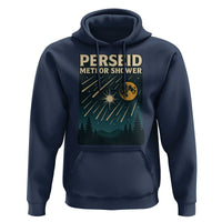 Vintage Perseid Meteor Shower Observer Hoodie Retro Celestial Stargazing Graphic