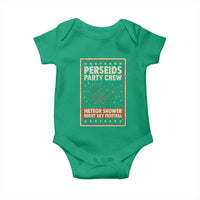 Vintage Perseids Party Crew August 2026 Baby Onesie Annual Night Sky Festival Graphic