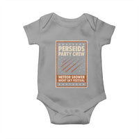 Vintage Perseids Party Crew August 2026 Baby Onesie Annual Night Sky Festival Graphic