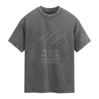 Perseid Meteor Shower Comet Swift Tuttle Washed Cotton T-Shirt Celestial Astronomy Graphic
