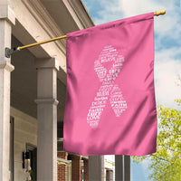 Inspirational Breast Cancer Awareness Garden Flag Pink Ribbon Support - Wonder Print Shop