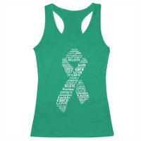 Inspirational Breast Cancer Awareness Racerback Tank Top Pink Ribbon Support - Wonder Print Shop