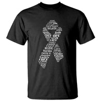 Inspirational Breast Cancer Awareness T Shirt Pink Ribbon Support - Wonder Print Shop