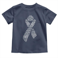 Inspirational Breast Cancer Awareness Toddler T Shirt Pink Ribbon Support - Wonder Print Shop