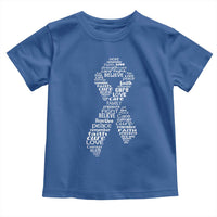 Inspirational Breast Cancer Awareness Toddler T Shirt Pink Ribbon Support - Wonder Print Shop