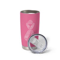 Inspirational Breast Cancer Awareness Tumbler Cup Pink Ribbon Support - Wonder Print Shop