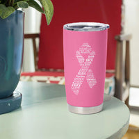 Inspirational Breast Cancer Awareness Tumbler Cup Pink Ribbon Support - Wonder Print Shop