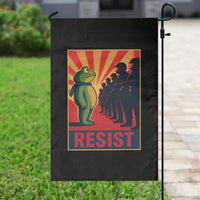 Frog Resist Garden Flag Free Portland Oregon Poster Graphic Freedom Fighters - Wonder Print Shop