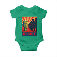 Frog Resist Baby Onesie Free Portland Oregon Poster Graphic Freedom Fighters - Wonder Print Shop