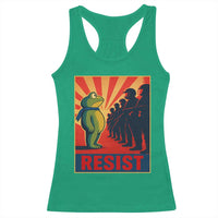 Frog Resist Racerback Tank Top Free Portland Oregon Poster Graphic Freedom Fighters - Wonder Print Shop