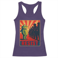 Frog Resist Racerback Tank Top Free Portland Oregon Poster Graphic Freedom Fighters - Wonder Print Shop