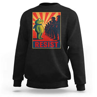 Frog Resist Sweatshirt Free Portland Oregon Poster Graphic Freedom Fighters - Wonder Print Shop