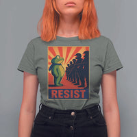 Frog Resist T Shirt For Women Free Portland Oregon Poster Graphic Freedom Fighters - Wonder Print Shop