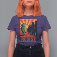 Frog Resist T Shirt For Women Free Portland Oregon Poster Graphic Freedom Fighters - Wonder Print Shop