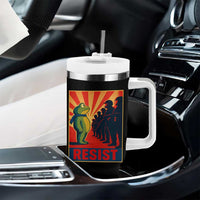 Frog Resist Tumbler With Handle Free Portland Oregon Poster Graphic Freedom Fighters - Wonder Print Shop