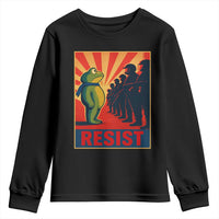 Frog Resist Youth Sweatshirt Free Portland Oregon Poster Graphic Freedom Fighters - Wonder Print Shop