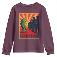 Frog Resist Youth Sweatshirt Free Portland Oregon Poster Graphic Freedom Fighters - Wonder Print Shop
