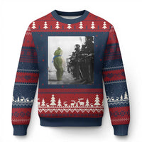 Frog Resist Ugly Christmas Sweater Free Portland Oregon Freedom Fighters - Wonder Print Shop