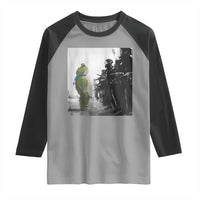 Frog Resist Raglan Shirt Free Portland Oregon Freedom Fighters - Wonder Print Shop
