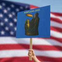 Resist Frog Political Poste Protest Sign Free Portland Vintage Protest Graphic - Wonder Print Shop