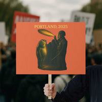 Resist Frog Political Poste Protest Sign Free Portland Vintage Protest Graphic - Wonder Print Shop