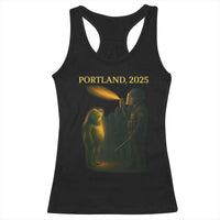 Resist Frog Political Poste Racerback Tank Top Free Portland Vintage Protest Graphic - Wonder Print Shop