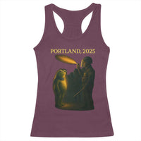 Resist Frog Political Poste Racerback Tank Top Free Portland Vintage Protest Graphic - Wonder Print Shop