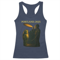 Resist Frog Political Poste Racerback Tank Top Free Portland Vintage Protest Graphic - Wonder Print Shop
