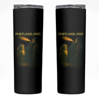 Resist Frog Political Poste Skinny Tumbler Free Portland Vintage Protest Graphic - Wonder Print Shop