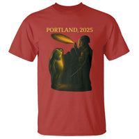 Resist Frog Political Poste T Shirt Free Portland Vintage Protest Graphic - Wonder Print Shop