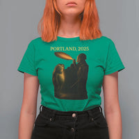 Resist Frog Political Poste T Shirt For Women Free Portland Vintage Protest Graphic - Wonder Print Shop