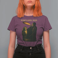 Resist Frog Political Poste T Shirt For Women Free Portland Vintage Protest Graphic - Wonder Print Shop