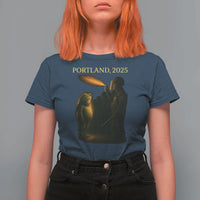 Resist Frog Political Poste T Shirt For Women Free Portland Vintage Protest Graphic - Wonder Print Shop