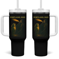 Resist Frog Political Poste Tumbler With Handle Free Portland Vintage Protest Graphic - Wonder Print Shop