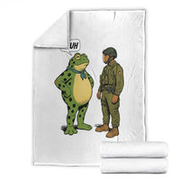 Funny Frog Bruh Resist Meme Throw Blanket Free Portland Oregon Political Satire - Wonder Print Shop