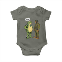 Funny Frog Bruh Resist Meme Baby Onesie Free Portland Oregon Political Satire - Wonder Print Shop