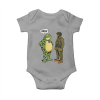 Funny Frog Bruh Resist Meme Baby Onesie Free Portland Oregon Political Satire - Wonder Print Shop