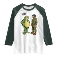 Funny Frog Bruh Resist Meme Raglan Shirt Free Portland Oregon Political Satire - Wonder Print Shop