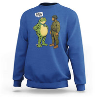 Funny Frog Bruh Resist Meme Sweatshirt Free Portland Oregon Political Satire - Wonder Print Shop