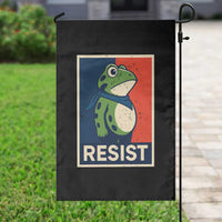 Portland 2025 Protest Garden Flag Frog Resist Against Pepper Spray - Wonder Print Shop