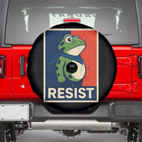 Portland 2025 Protest Spare Tire Cover Frog Resist Against Pepper Spray - Wonder Print Shop