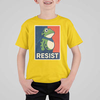 Portland 2025 Protest T Shirt For Kid Frog Resist Against Pepper Spray - Wonder Print Shop