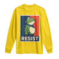 Portland 2025 Protest Long Sleeve Shirt Frog Resist Against Pepper Spray - Wonder Print Shop