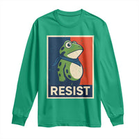Portland 2025 Protest Long Sleeve Shirt Frog Resist Against Pepper Spray - Wonder Print Shop