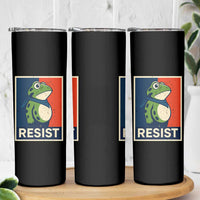 Portland 2025 Protest Skinny Tumbler Frog Resist Against Pepper Spray - Wonder Print Shop