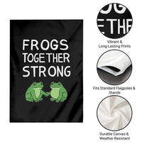 Frogs Together Strong Garden Flag Free Portland Oregon Unity Meme - Wonder Print Shop