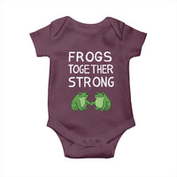 Frogs Together Strong Baby Onesie Free Portland Oregon Unity Meme - Wonder Print Shop
